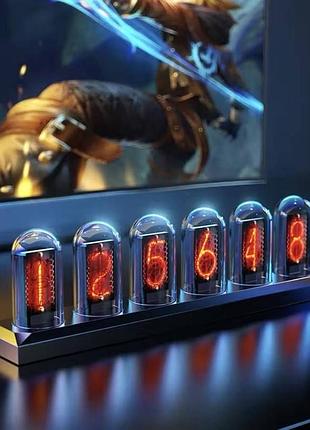 Світлодіодні настільні rgb-годинник як ламп 3 ips-дисплеїми та wi-fi nixie tube clock