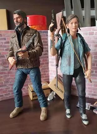 Поврежденная коробка neca the last of us part 2 - набор фигурок джоэл и элли 18 см, подвижные 98 figures, коллекционная игрушка