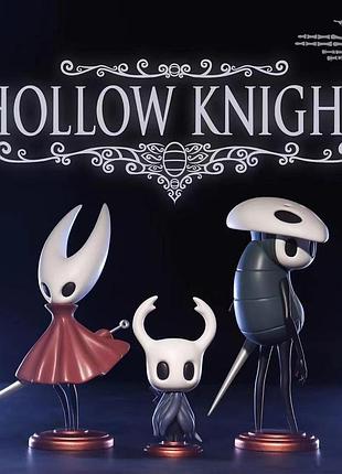 Набір фігурок hollow knight (3 шт) — the knight, hornet, quirrel, колекційні іграшки, настільні моделі, подарунок для фанатів гри