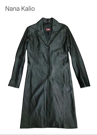 Шкіряний тренч пальто nina kalio