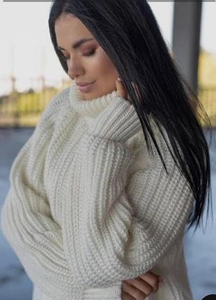 Свитер женский крупной вязки
