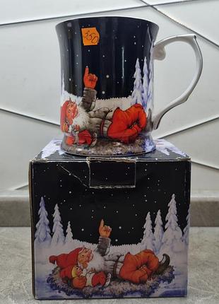 Коллекционная фарфоровая кружка "новая ночь", 400 мл