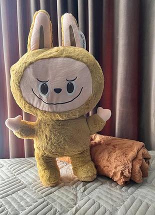 Трендовые игрушки лабуба 3в1: игрушка/подушка/плед. 6