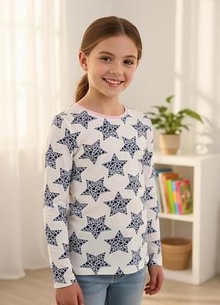 Яркий реглан george (100% хлопок) с звездным принтом! (10-12 лет)