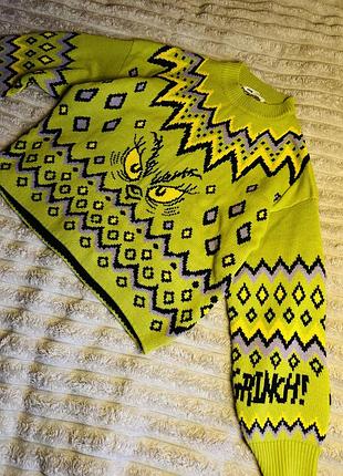 Светр вʼязаний з грінчем 44 р