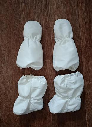 Пинетки и перчатки для маленьких