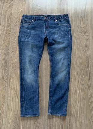 Мужские стрейч голубые джинсы guess skinny miami