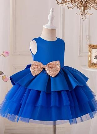 Сукня для дівчинки святкова синього кольору