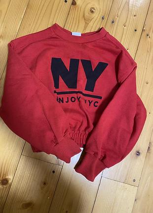 Укорочений світшот від zara