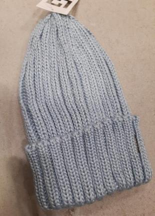 Модная зимняя шапка из вискозы и шерсти от  loman! польша!2 фото