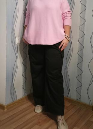 Лонгслив свободного кроя (большой размер) итальянский свитер оверсайс