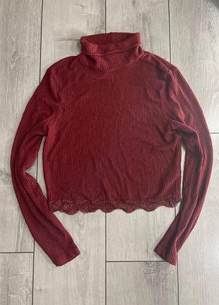 Бордовый гольфик primark размер m