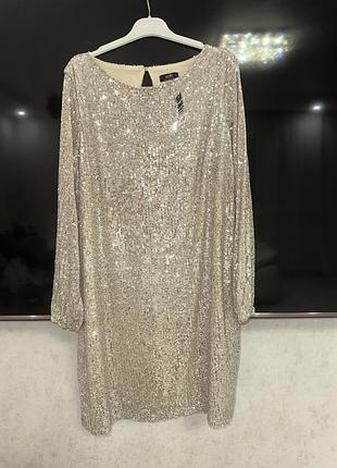 Плаття в паєтки розмір 50-52(хл ххл)