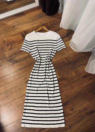 Сукня у рубчик батал тепла