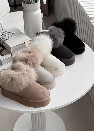 Уггі з натуральної замші, всередині екохутро