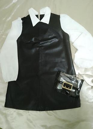 Крутизные платья из эко- кожи🔥