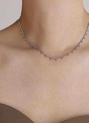 Тренд медицинская нержавеющая сталь женская серебристая цепочка колье чокер ожерелье