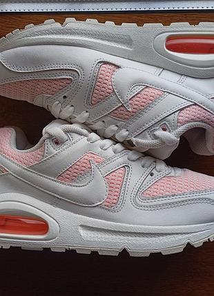 Кросівки nike air max command white bright mango 397690-128 р.38 білі натуральна шкіра