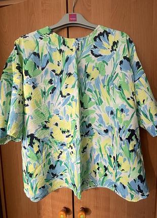 Яскрава блуза вільного крою , розмір xl