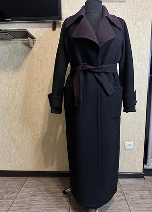 Якісне, довге, легеньке і комфортне пальто на запах з вовни та baby альпаки peruvian connection , оригінал