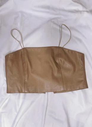 Топ з екошкіри