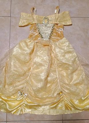 Карнавальное платье костюм платья бель белль принцесса десней