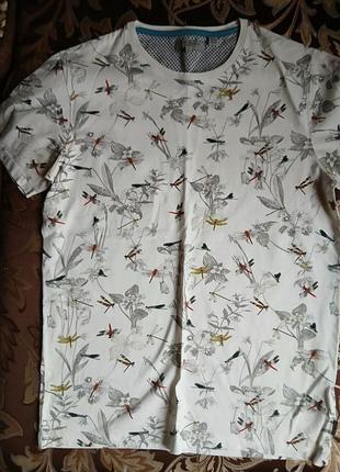 Футболка хлопок р.44-48 с принтом