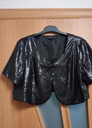 Красивое болеро в пайетках размер 16-18