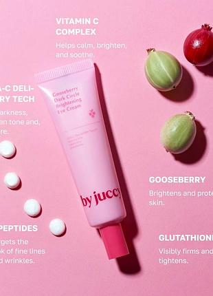 By jucci крем для зоны вокруг глаз gooseberry dark circle brightening eye cream 30ml