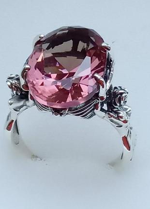 Серебряная кольца ника 19,5 размер 8.08 г серебро 925 султанит кольцо