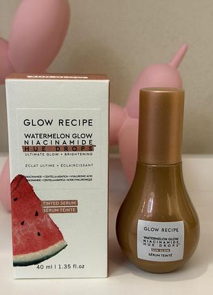 Бронзуюча сироватка для обличчя з ніацинамідом glow recipe watermelon glow niacinamide hue drops