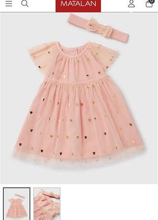 Рожева сукня 12-18 м