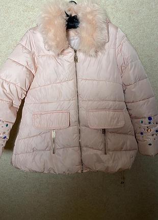 Тепла підліткова куртка на дівчинку
