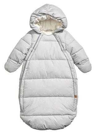 Зимовий комбінезон, конверт на флісовій підкладці h&m 2-6міс.
