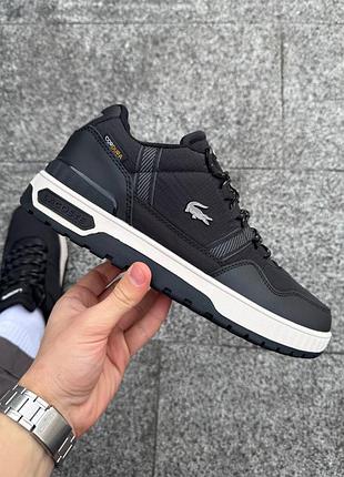 Кросівки lacoste t-clip cordura 'black&white'