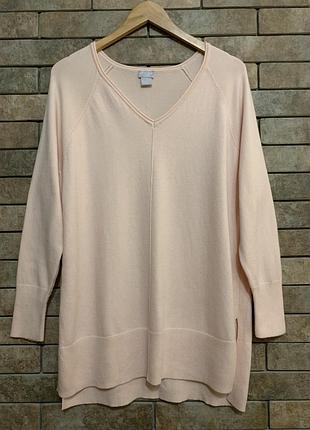 Жіноча кофта , светр ніжно рожевого кольору з натуральним складом