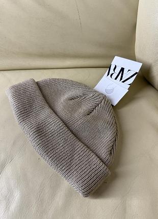 Шапка біні zara вкорочена оригінал нова