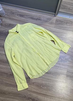 Жіноча оверсайз ляна сорочка massimo duti xxl р.