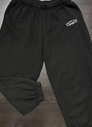 Широкі спортивні штани в чорному кольорі від h&m 🖤