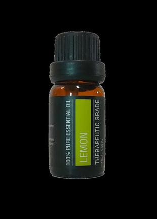 Ефірна олія лимона 10мл, 100% натуральна, для аромадифузора, масажу, домашнього спа
