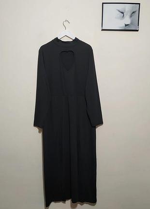 Новое длинное стретчевое платье макси, платье с вырезом в форме сердца🖤, батал, большой размер, shein.