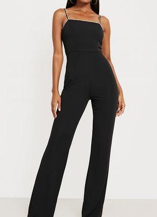 Чорний комбінезон boohoo