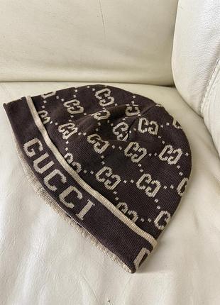Шапка gucci монограмна
