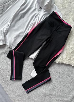 Черные плотные лосины victoria’s secret