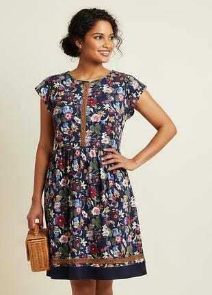 Трикотажное платье ckh в цветочный принт