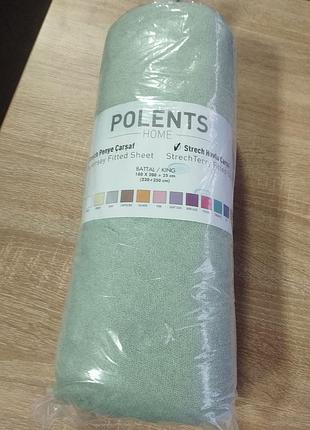 Махровая простынь на резинке двухспалка