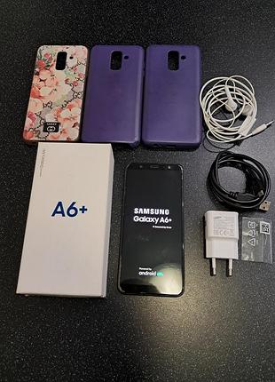 Телефон samsung galaxy a6 plus 3/32  nfc 3500маг смартфон  самсунг а6+