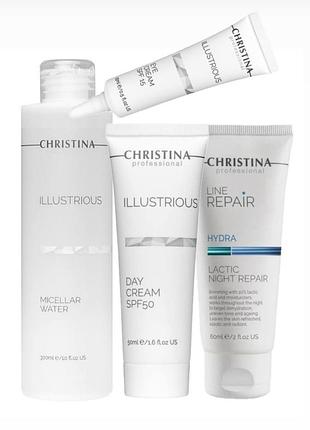 -60% набір “christina illustrious – антипігментаційний догляд”