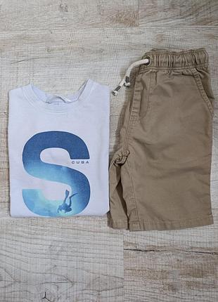 Набор футболка mango и шорты next на 116 см
