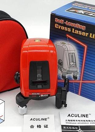Лазерный уровень уровень ak435 2 линии, нивелир